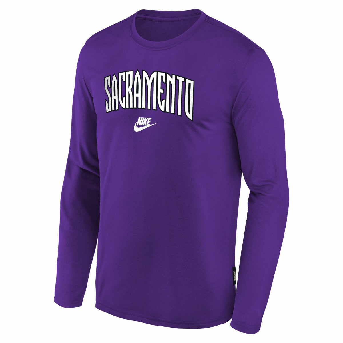 Sacramento Kings Youth Hardwood Classics Long Sleeve T-Shirt Purple - NBA