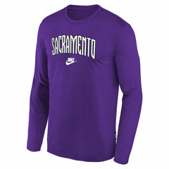 Sacramento Kings Youth Hardwood Classics Long Sleeve T-Shirt Purple - NBA