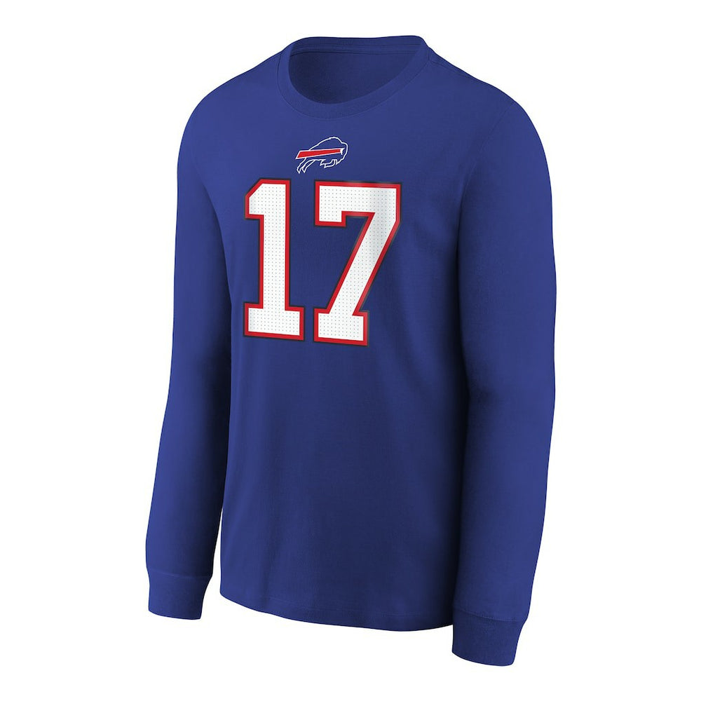Josh Allen Buffalo Bills Youth Player Name & Number Long Sleeve T-Shirt Royal | Nike for Sale
