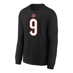 Joe Burrow Cincinnati Bengals Youth Player Name & Number Long Sleeve T-Shirt Black | Nike for Sale