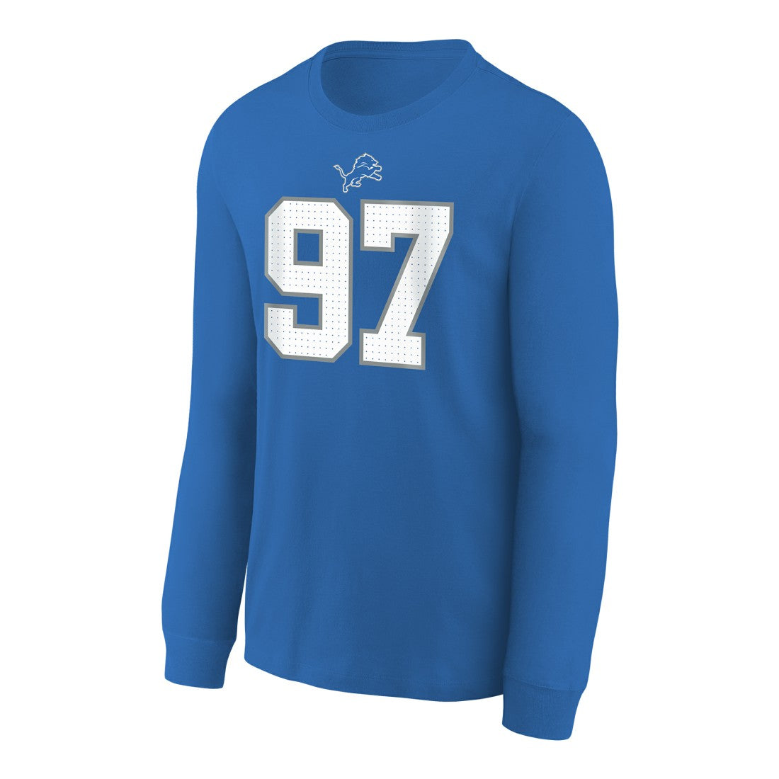 Aidan Hutchinson Detroit Lions Youth Player Name & Number Long Sleeve T-Shirt Blue | Nike for Sale