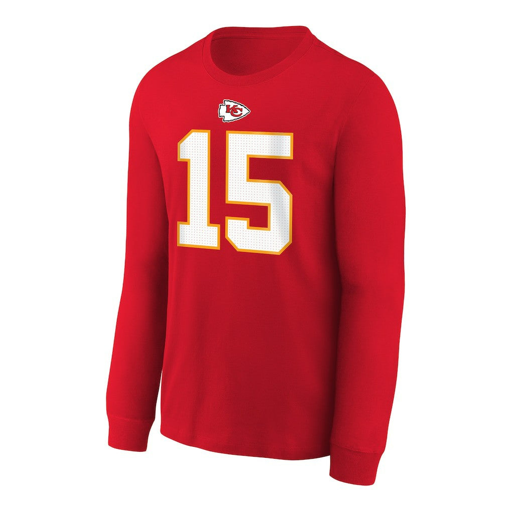 Patrick Mahomes Kansas City Chiefs Youth Player Name & Number Long Sleeve T-Shirt Red | Nike for Sale