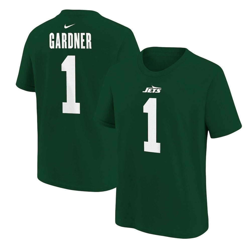Ahmad Sauce Gardner New York Jets Youth Player Name & Number T-Shirt Green | Nike for Sale