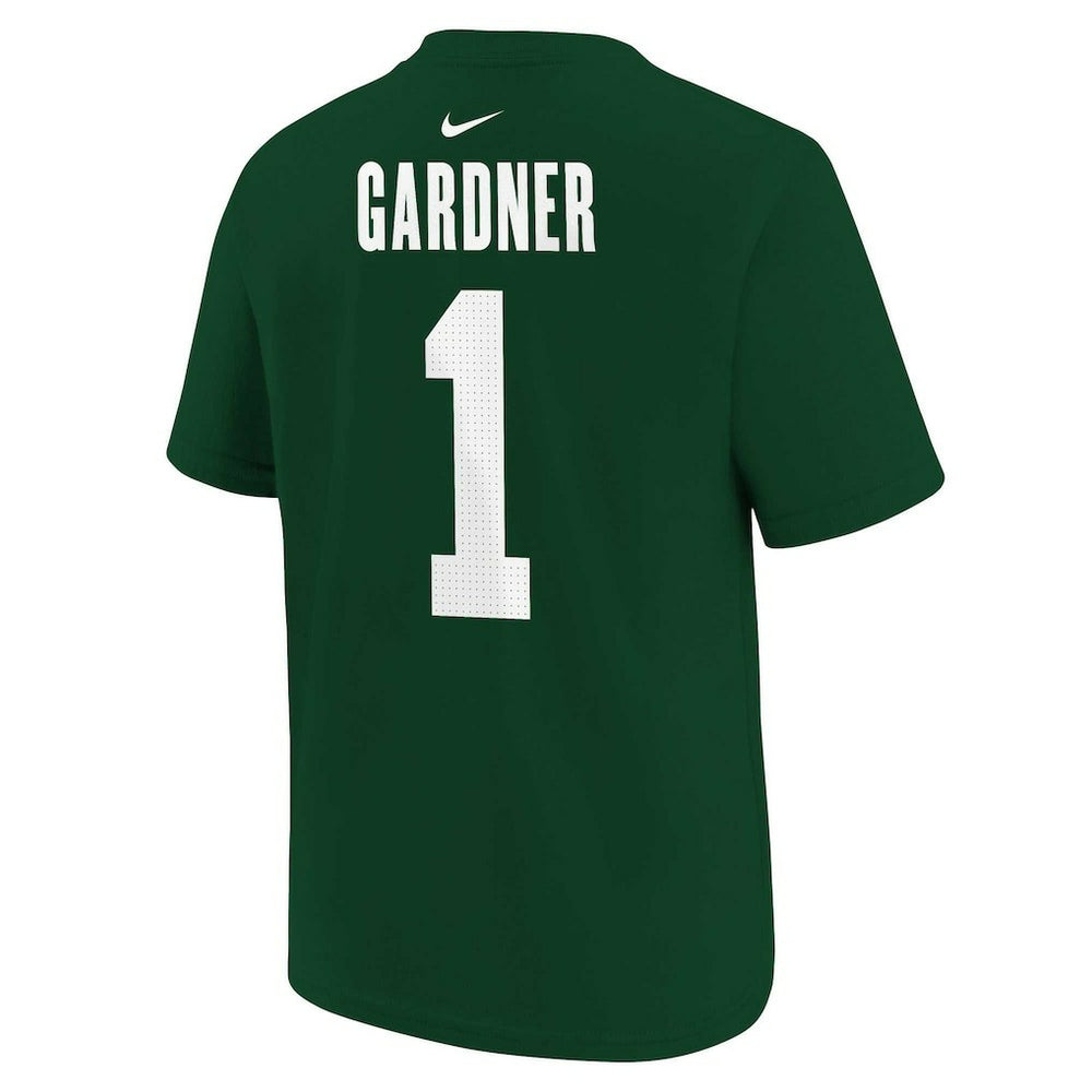 Ahmad Sauce Gardner New York Jets Youth Player Name & Number T-Shirt Green | Nike for Sale