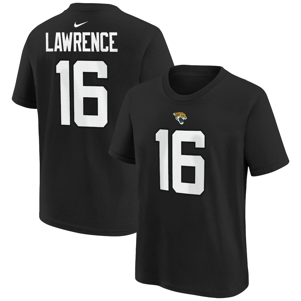 Trevor Lawrence Jacksonville Jaguars Youth Player Name & Number T-Shirt Black | Nike for Sale