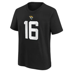 Trevor Lawrence Jacksonville Jaguars Youth Player Name & Number T-Shirt Black | Nike for Sale