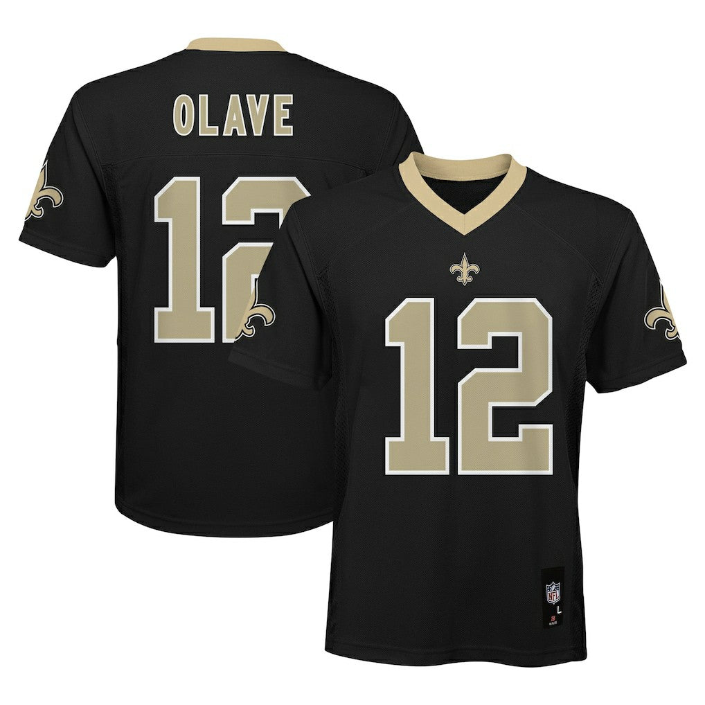 Chris Olave New Orleans Saints Youth Replica Player Jersey Black | NFL