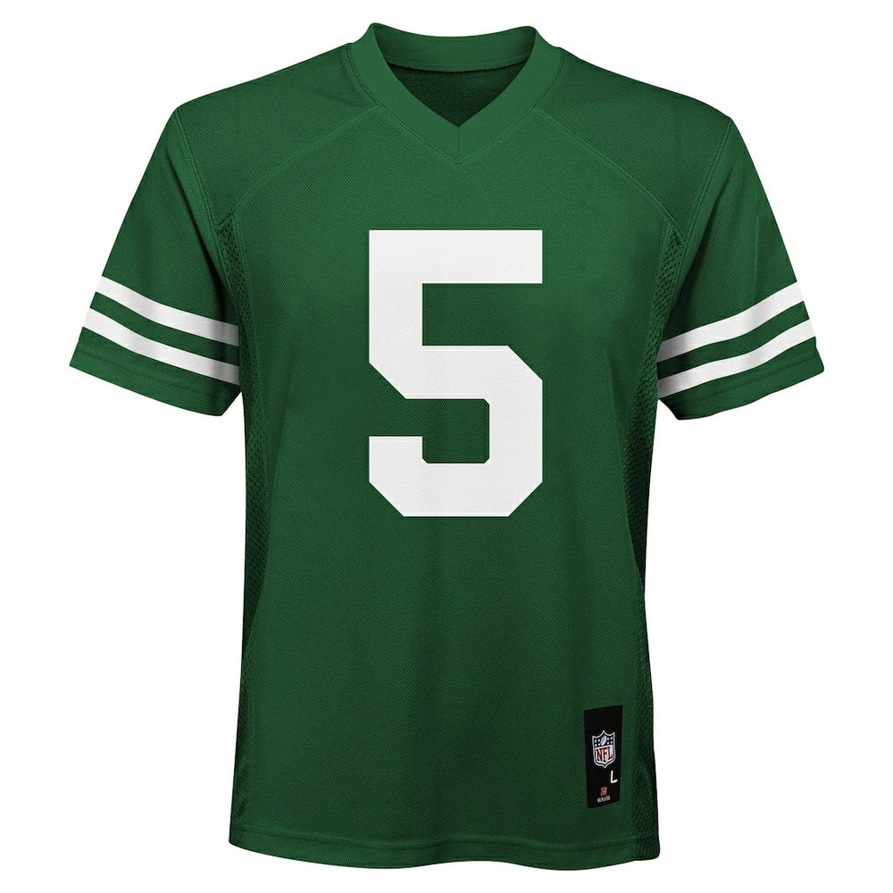 Garrett Wilson New York Jets Youth Replica Player Jersey Legacy Green | NFL