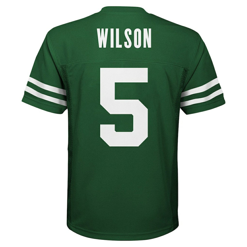 Garrett Wilson New York Jets Youth Replica Player Jersey Legacy Green | NFL
