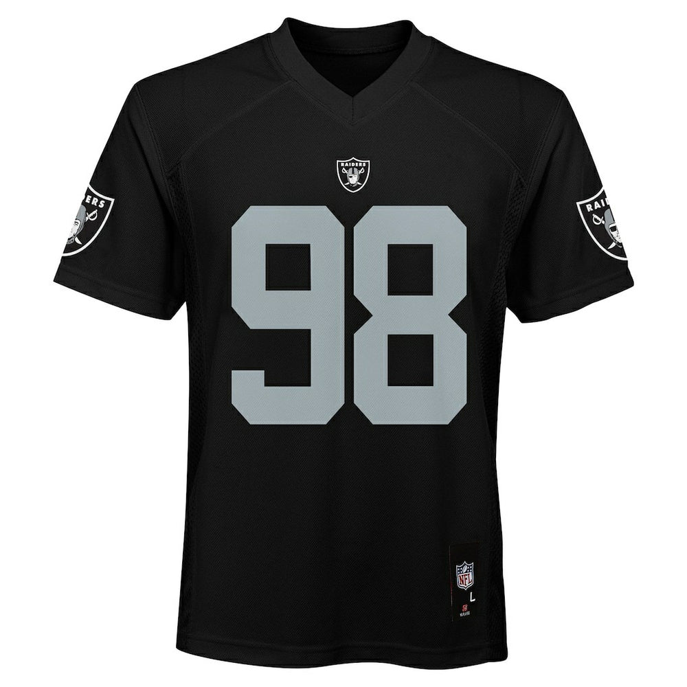 Maxx Crosby Las Vegas Raiders Youth Replica Player Jersey Black | NFL