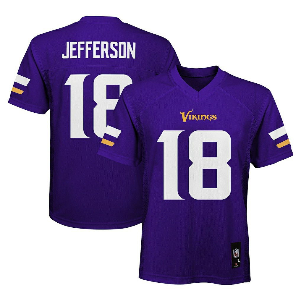 Justin Jefferson Minnesota Vikings Preschool Replica Player Jersey Purple | NFL