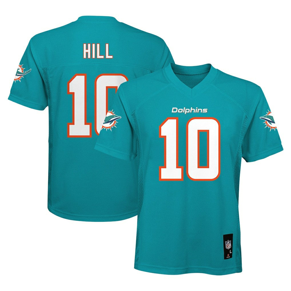 Tyreek Hill Miami Dolphins Preschool Replica Player Jersey Aqua | NFL