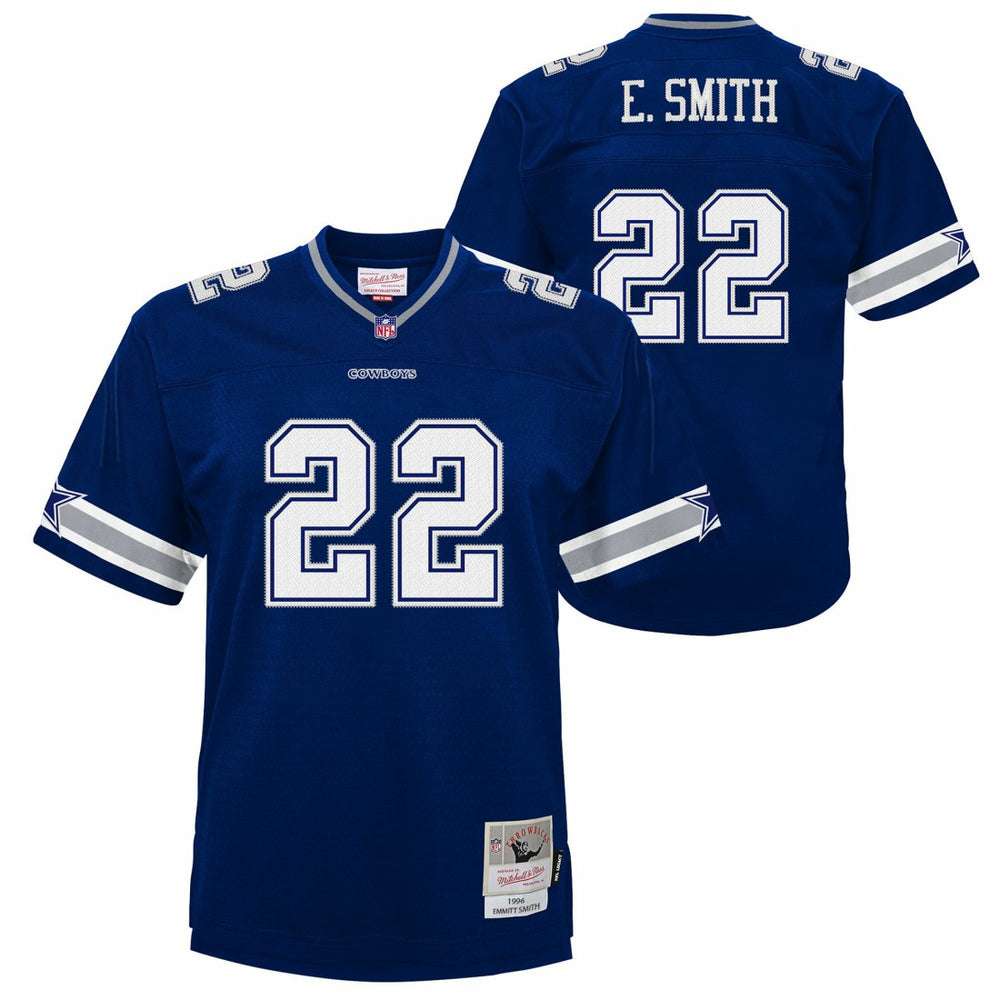 Emmitt Smith Dallas Cowboys Youth 1996 Legacy Jersey Navy | Mitchell & Ness
