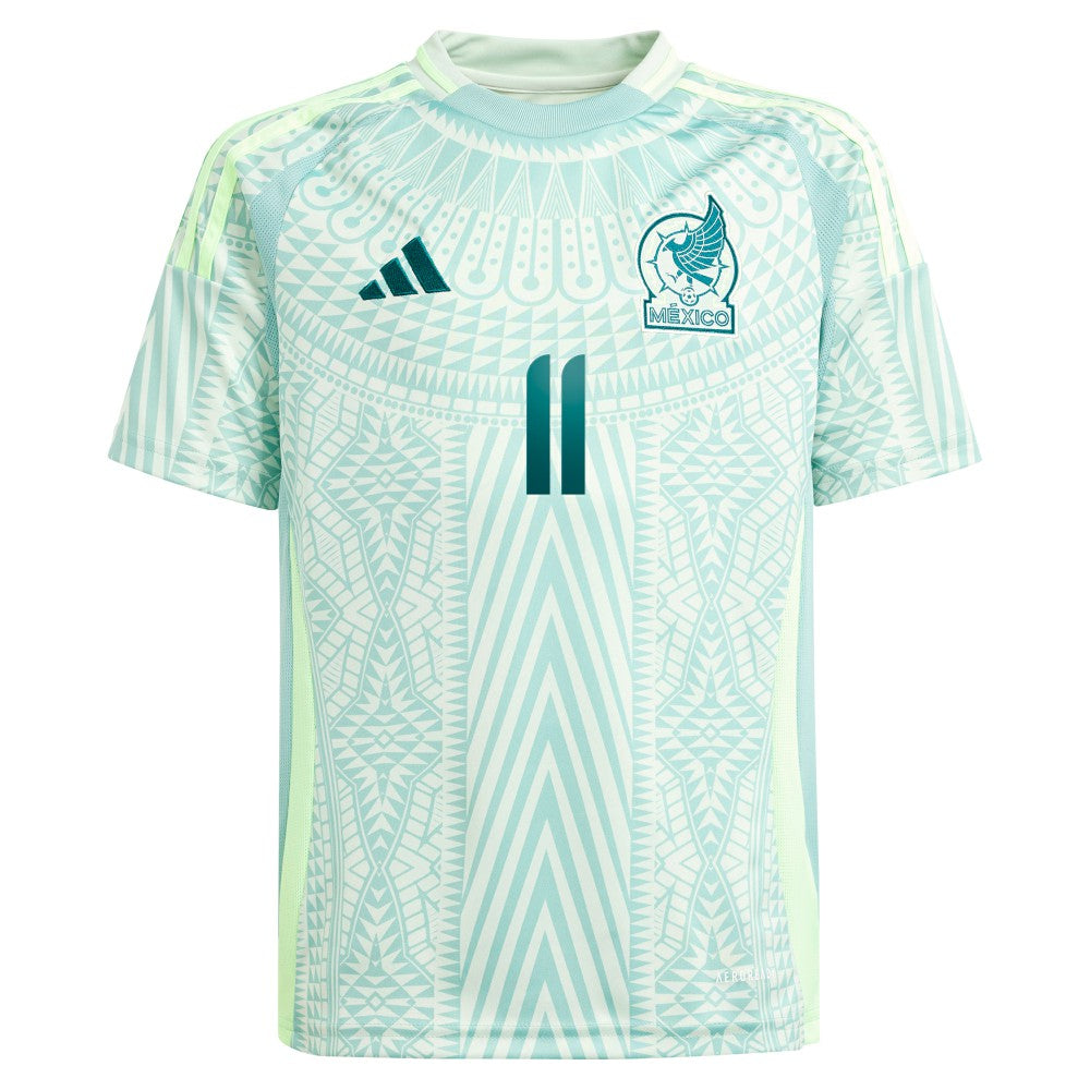 Santiago Giménez Mexico National Team Youth 2024 Away Replica Player Jersey Green | Adidas Online