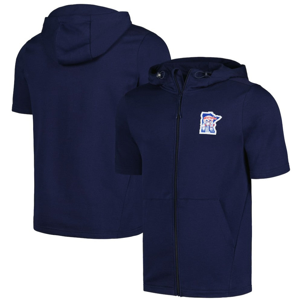 Minnesota Twins Levelwear Recruit Short Sleeve Full-Zip Hoodie - MLB