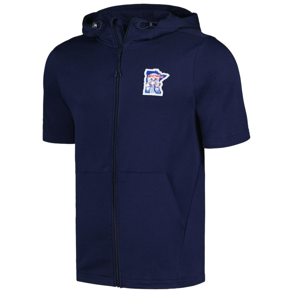 Minnesota Twins Levelwear Recruit Short Sleeve Full-Zip Hoodie - MLB