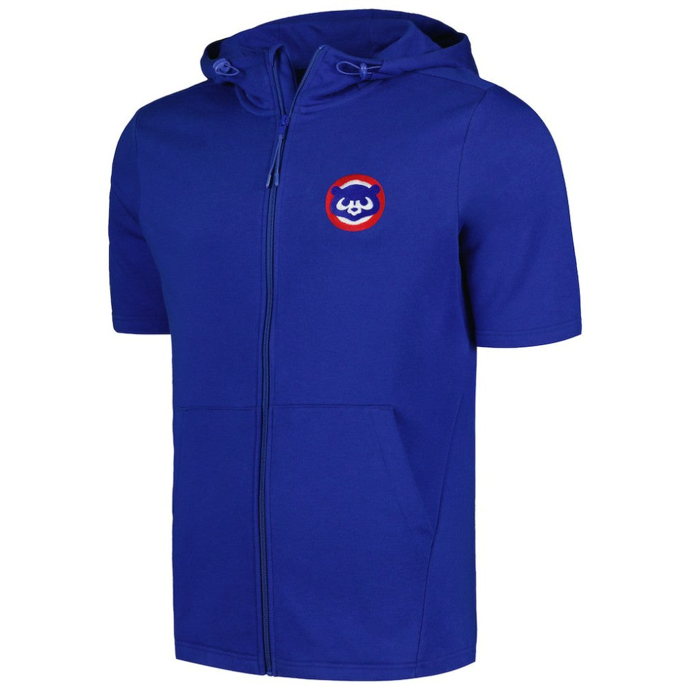 Chicago Cubs Levelwear Recruit Short Sleeve Full-Zip Hoodie - MLB