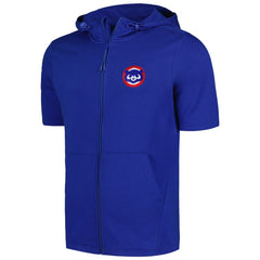 Chicago Cubs Levelwear Recruit Short Sleeve Full-Zip Hoodie - MLB
