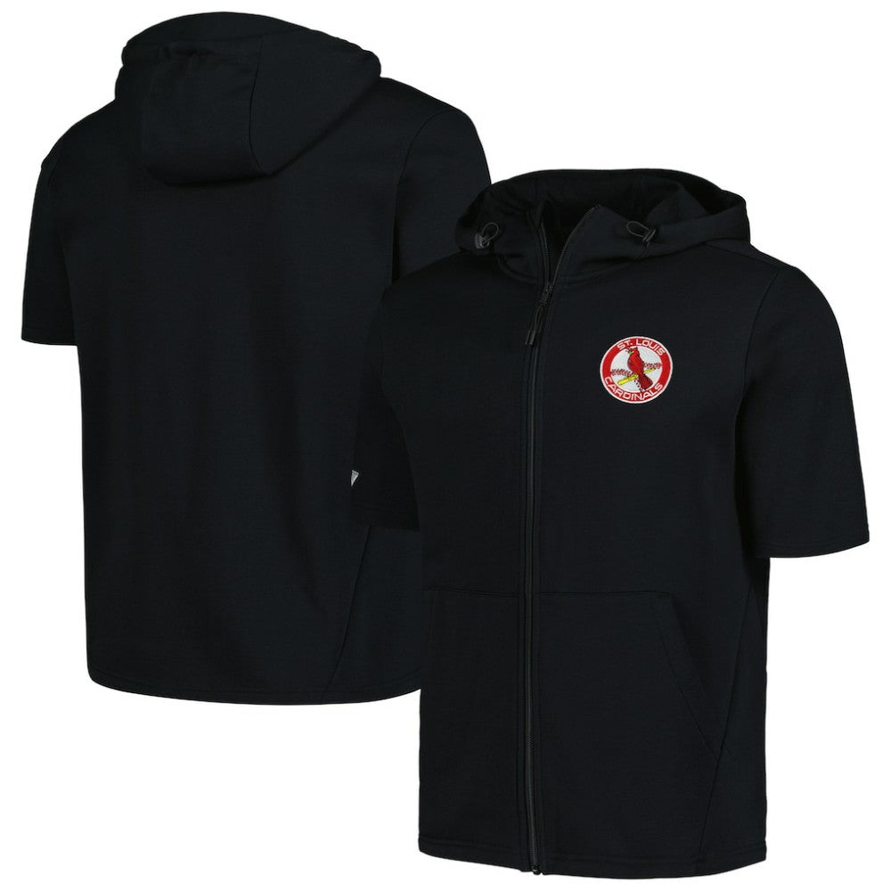 St. Louis Cardinals Levelwear Recruit Short Sleeve Full-Zip Hoodie - MLB