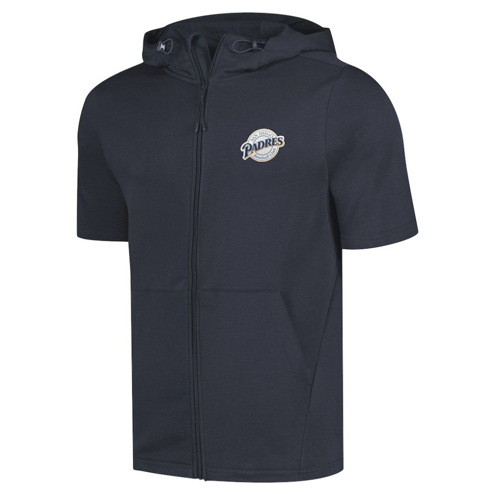 San Diego Padres Levelwear Recruit Short Sleeve Full-Zip Hoodie - MLB