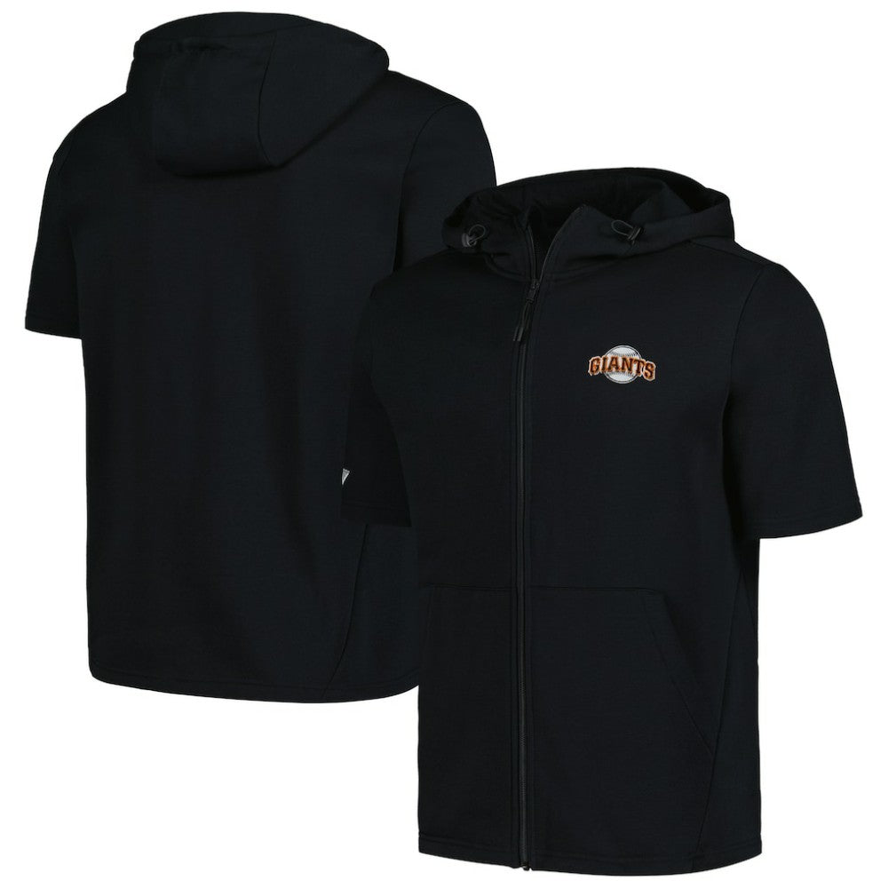 San Francisco Giants Levelwear Recruit Short Sleeve Full-Zip Hoodie - MLB