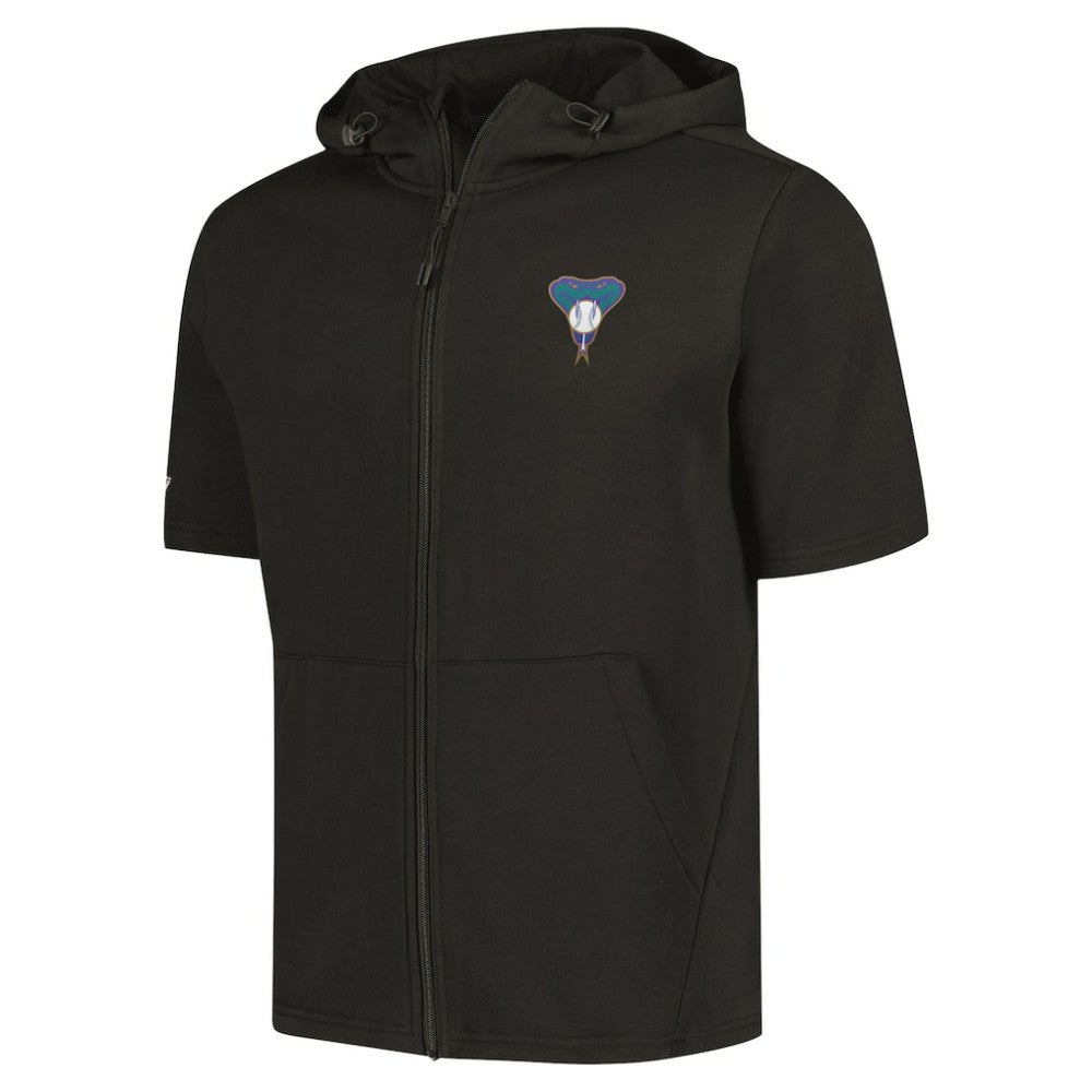 Arizona Diamondbacks Levelwear Recruit Short Sleeve Full-Zip Hoodie - MLB