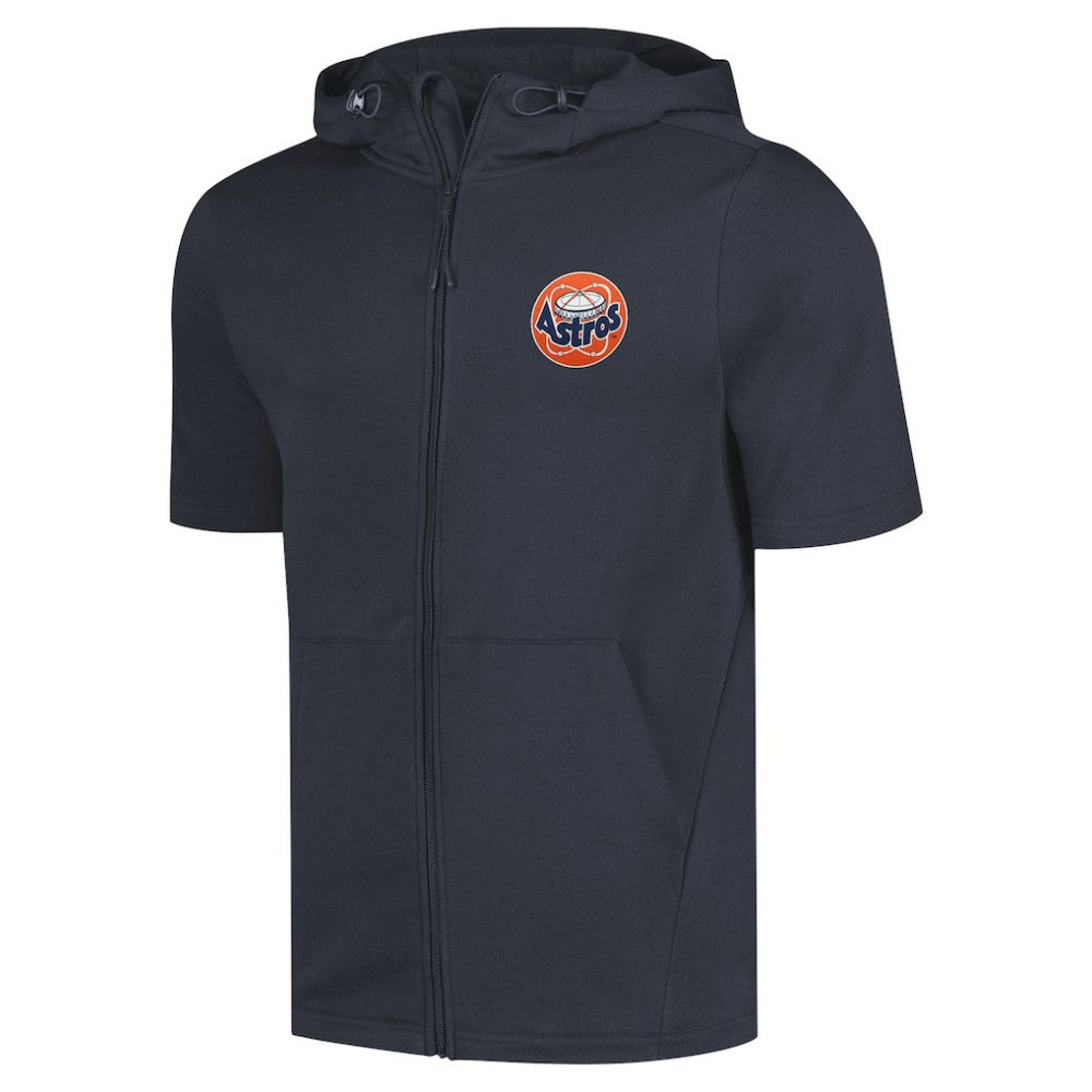Houston Astros Levelwear Recruit Short Sleeve Full-Zip Hoodie - MLB