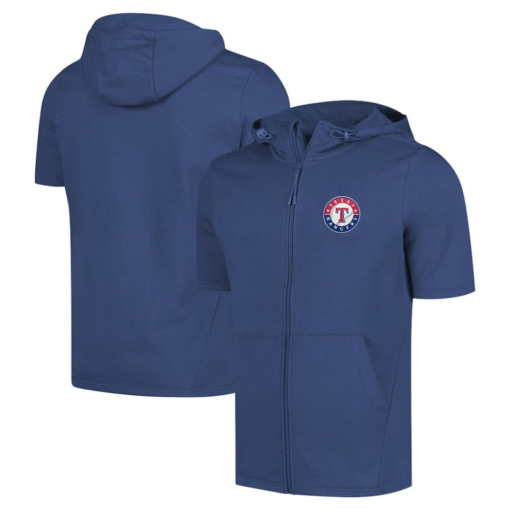 Texas Rangers Levelwear Recruit Short Sleeve Full-Zip Hoodie - MLB