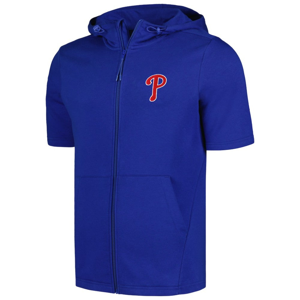 Philadelphia Phillies Levelwear Recruit Short Sleeve Full-Zip Hoodie - MLB