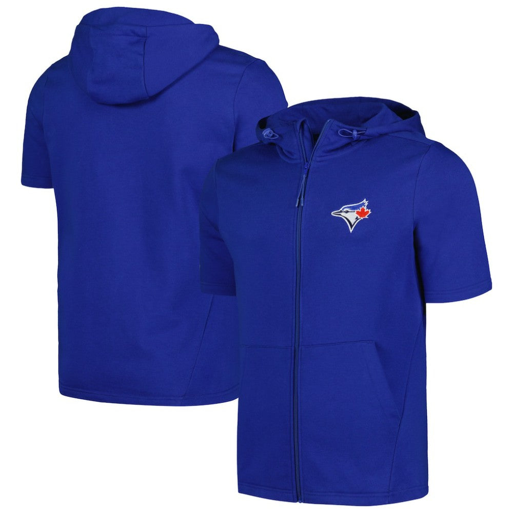 Toronto Blue Jays Levelwear Recruit Short Sleeve Full-Zip Hoodie - MLB