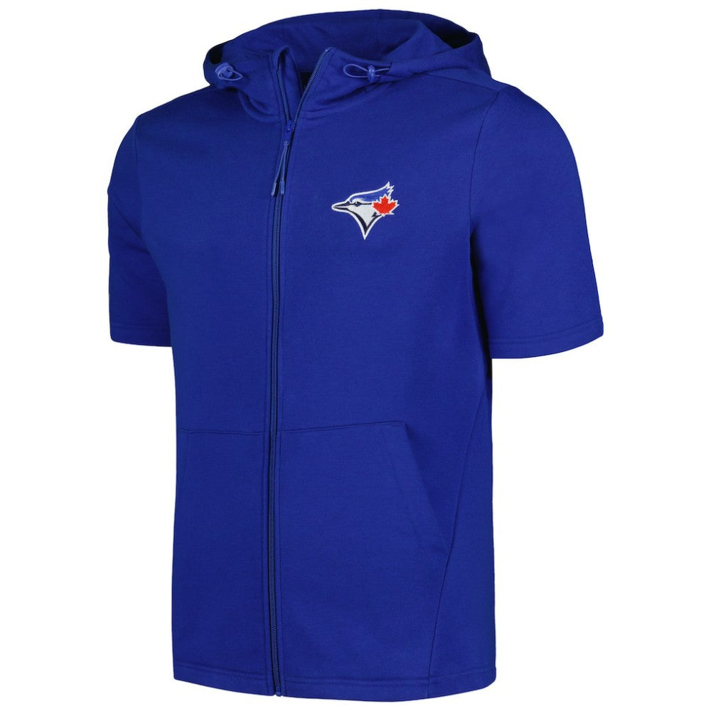 Toronto Blue Jays Levelwear Recruit Short Sleeve Full-Zip Hoodie - MLB