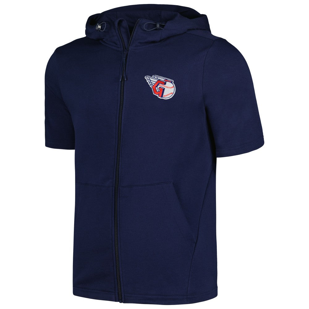 Cleveland Guardians Levelwear Recruit Short Sleeve Full-Zip Hoodie - MLB