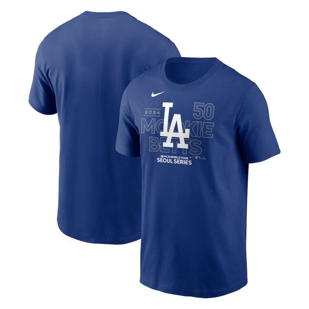 Mookie Betts Los Angeles Dodgers Nike 2024 MLB World Tour Seoul Series Player Name & Number Event Stack T-Shirt - MLB