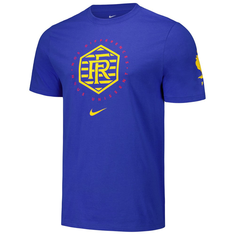 France National Team Localized Core Cotton T-Shirt Royal | Nike Sale
