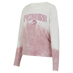 Pittsburgh Penguins Concepts Sport Women's Orchard Tie-Dye Long Sleeve Top - Pink/White - NHL