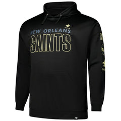 New Orleans Saints Big & Tall Fleece Pullover Hoodie Black | Fanatics