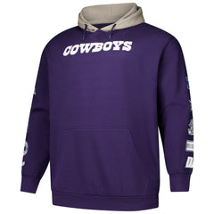Dallas Cowboys Big & Tall Patched Out Pullover Hoodie Purple | Fanatics