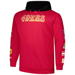San Francisco 49ers Big & Tall Patched Out Pullover Hoodie Scarlet | Fanatics