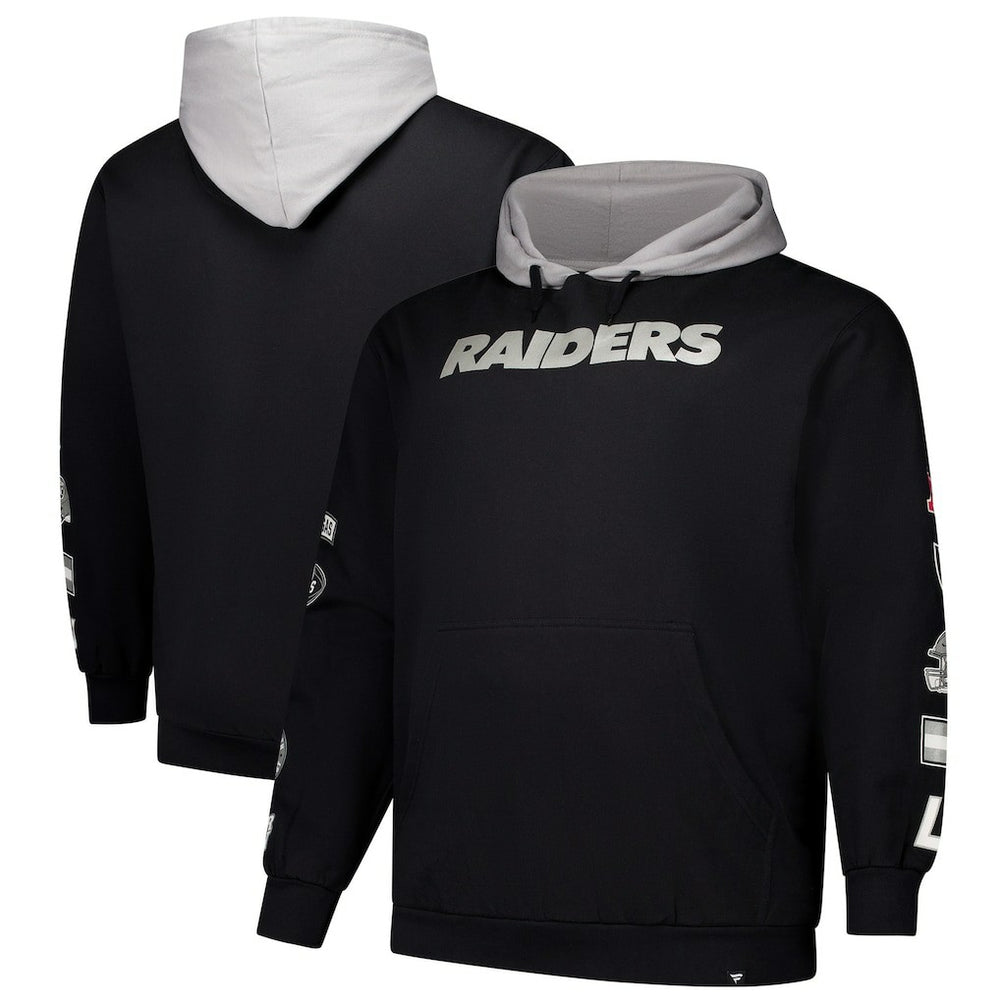 Las Vegas Raiders Big & Tall Patched Out Pullover Hoodie Black | Fanatics