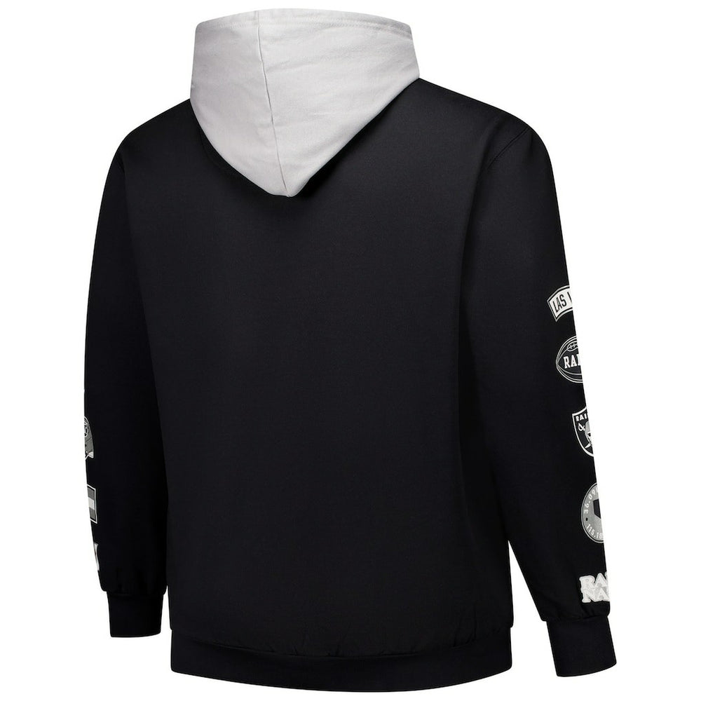 Las Vegas Raiders Big & Tall Patched Out Pullover Hoodie Black | Fanatics