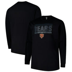 Chicago Bears Profile Big & Tall Pop Long Sleeve T-Shirt Black | NFL
