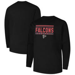 Atlanta Falcons Profile Big & Tall Pop Long Sleeve T-Shirt Black | NFL