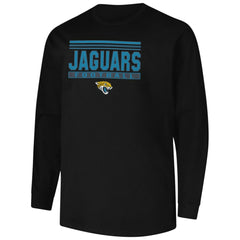 Jacksonville Jaguars Profile Big & Tall Pop Long Sleeve T-Shirt Black | NFL