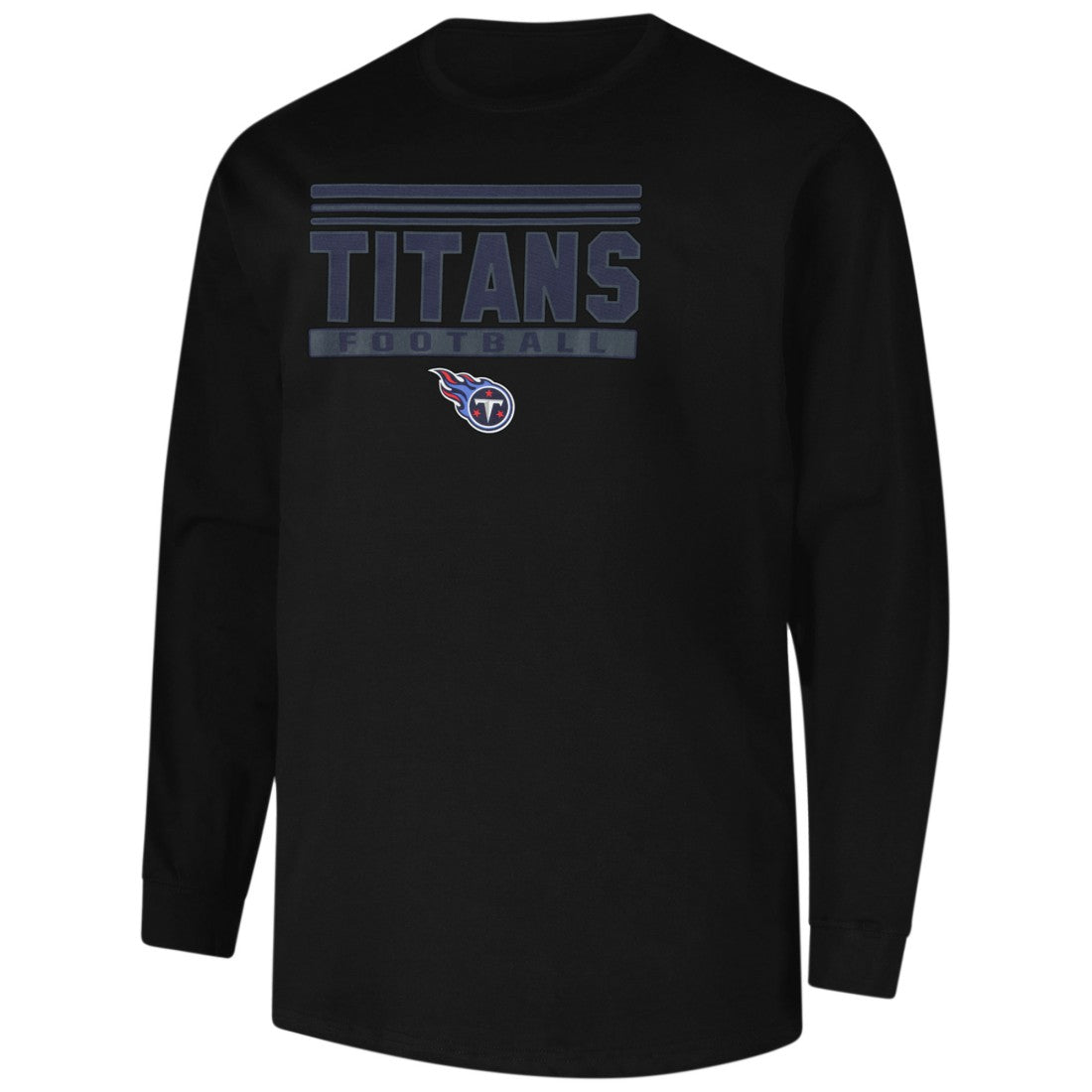 Tennessee Titans Profile Big & Tall Pop Long Sleeve T-Shirt Black | NFL