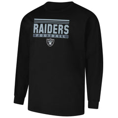 Las Vegas Raiders Profile Big & Tall Pop Long Sleeve T-Shirt Black | NFL