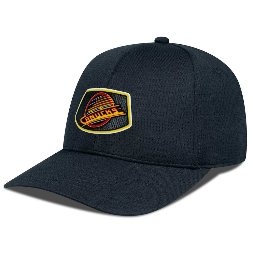Vancouver Canucks Levelwear Retro Skylight Zephyr Adjustable Hat - Black - NHL