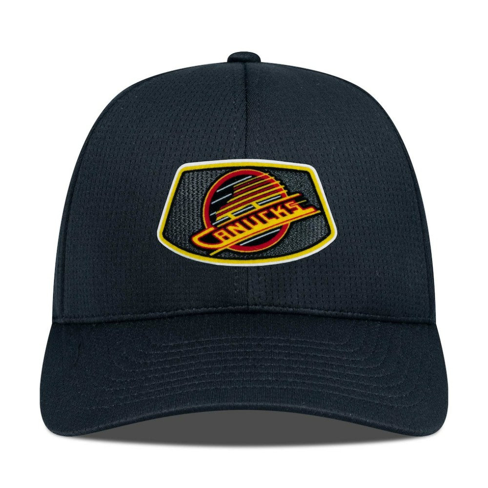 Vancouver Canucks Levelwear Retro Skylight Zephyr Adjustable Hat - Black - NHL