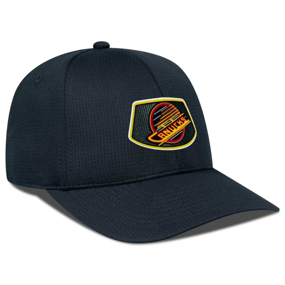 Vancouver Canucks Levelwear Retro Skylight Zephyr Adjustable Hat - Black - NHL