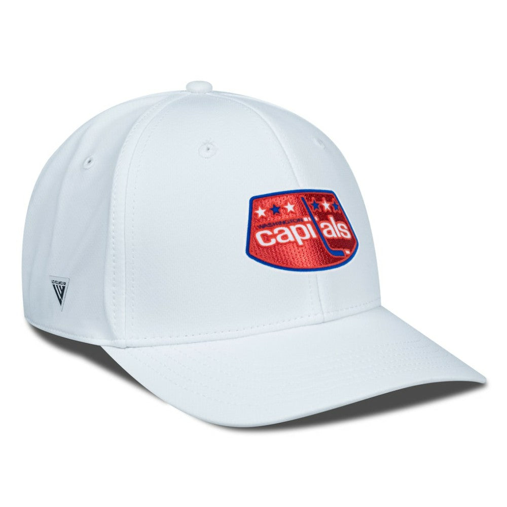 Washington Capitals Levelwear Retro Skylight Rise Flex Hat - White - NHL