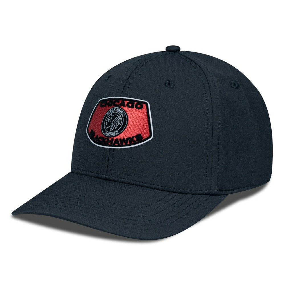 Chicago Blackhawks Levelwear Retro Skylight Rise Flex Hat - Black - NHL